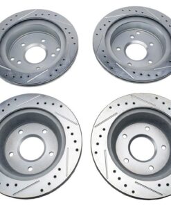 194280 1984-1987 PowerStop rem Rotors met Hawk rem Pads "USE 194282"
