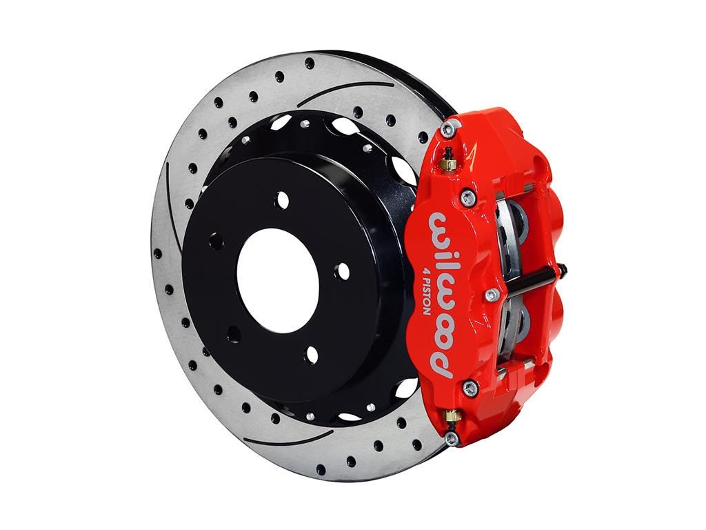 194508 85-87 Wilwood achter Superlite 4R rem Kit met Slotted Rotors