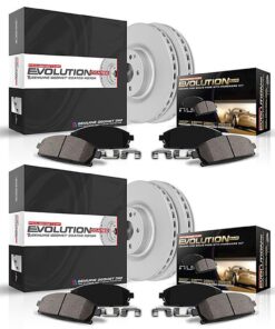 195172 97-04 Powerstop Z17 Geomet gecoate rem Rotors met Keramische Pads