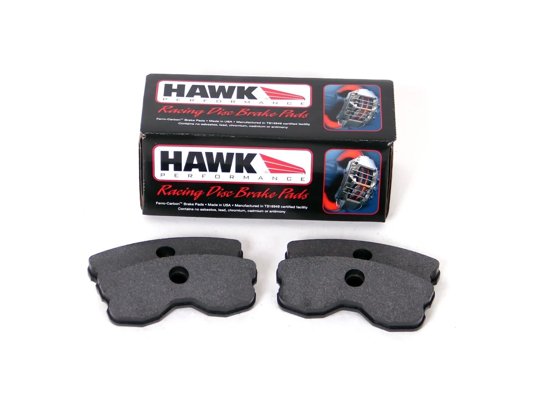 196083 2006-2013 Z06/Grand Sport achter Hawk HP Plus rem Pads (1-piece)