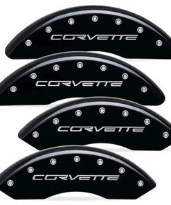 196124 05-13 rem remklauw afdekkingen MGP - aluminium zwart Powder Coated - Z06/ZR1/GS (ND)