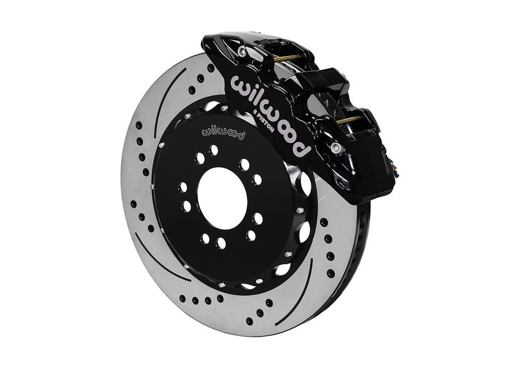 197129-01 14-19 Blk Wilwood Frt Brk Kit w/15" Slotted Rotor