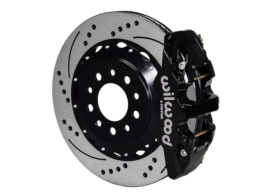 197130-01 14-19 BLK Wilwood RR Brake Kit-Drilled&Slotted Rot