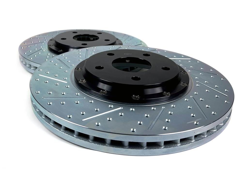 197217 14-19 Baer Front Eradispeed+ Rotors W/JL9 12.64"