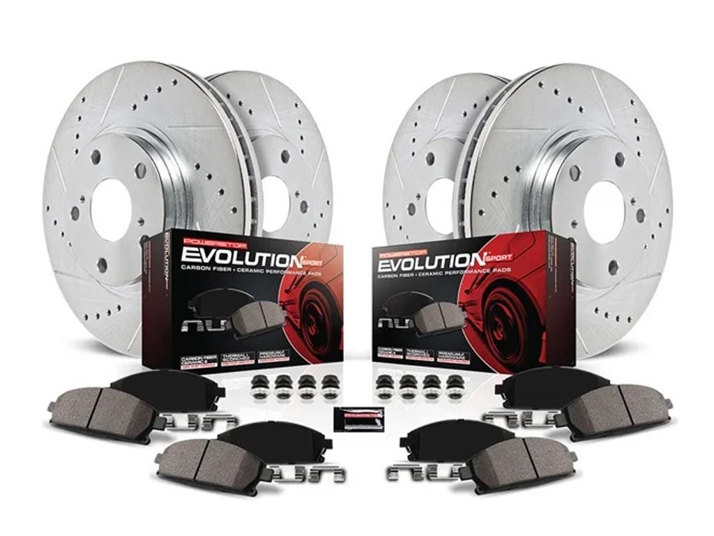 198009 2020-2027 Powerstop voor Z26 Extreme Carbon-Fiber rem Pads - behalve Z51