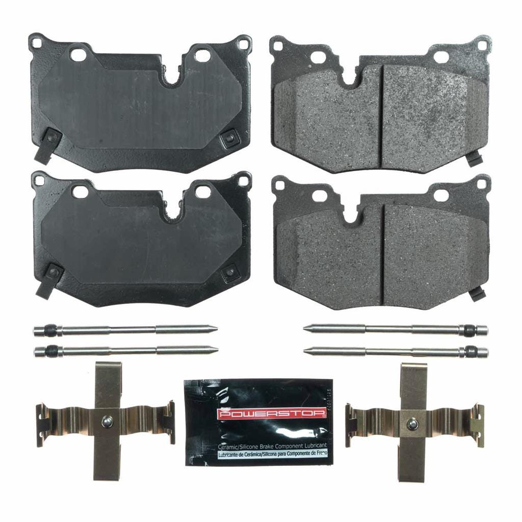 198011 2020-2027 Powerstop Z26 Cross Drilled & Slotted rem Rotors w/Pads -met Z51