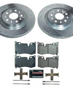 198013 2020-2027 PowerStop voor Z26 Cross Drilled & Slotted rem Rotors w/Pads met Z51