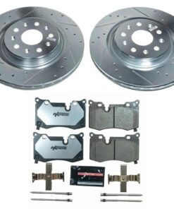 198021 2020-2025 PowerStop voor Z26 Cross Drilled Slotted rem Rotors w/Pads behalve Z51