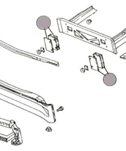 204405 84-96 voor bumper Impact stang Shim