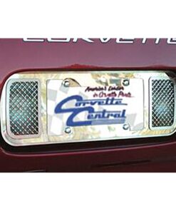 205054 97-04 Achter Licentieplaat Frame / Bezel - Diamond Mesh Roestvrij Staal