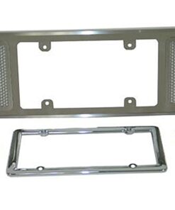 205137 97-04 Achter Licentieplaat Frame / Bezel - Geperforeerd roestvrij staal