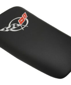 235100 97-04 Center Console Compartiment Deur met/ Zilver geborduurd Logo - leer - CA