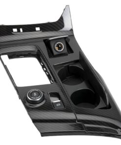 237040 14-19 Gloss C/Fbr Center Shifter Console Plate