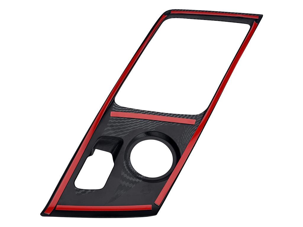 237049 14-19 Manual CF Look Shifter Console Bezel Overlay