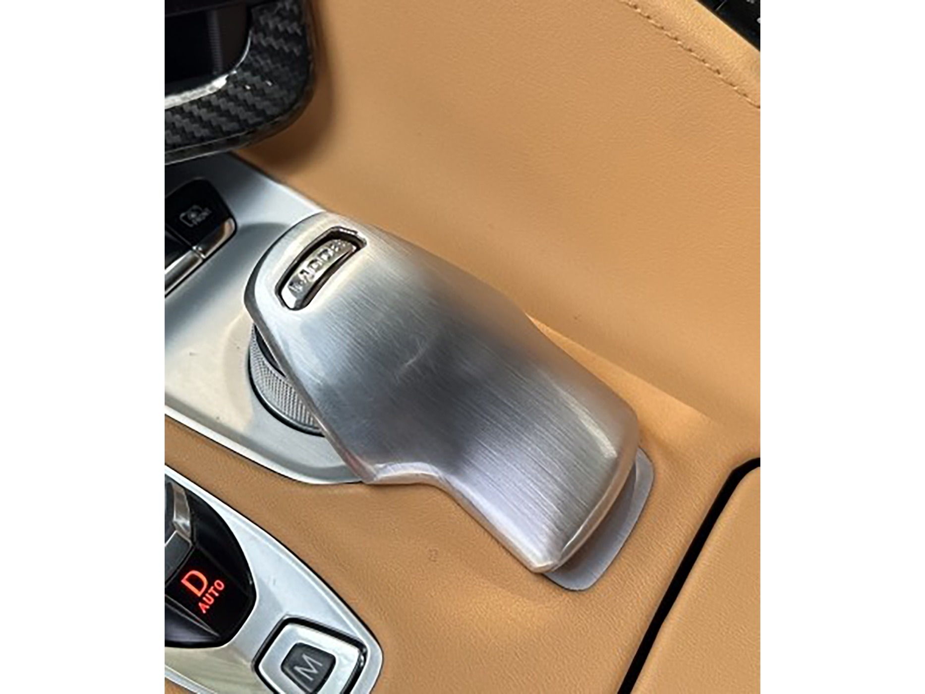 238002 2020-2027 Satin geborsteld Billet aluminium Ride Mode bediening Selector Overlay
