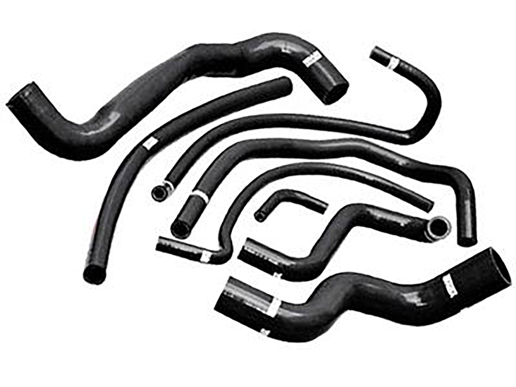 245034 97-04 Siliconen Radiator slangenset Accessoire Kleur: Zwart