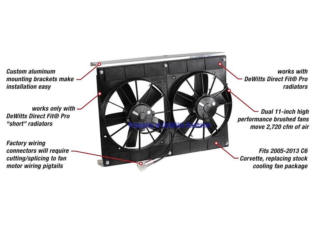 246145 05-13 Dewitts radiateur Direct Fit - Aluminun - met Eoc Z51 Option - motor olie - Afbeelding 2