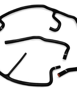 246066 2009-2013 Mishimoto C6 zwart Silicone Ancillary slang set