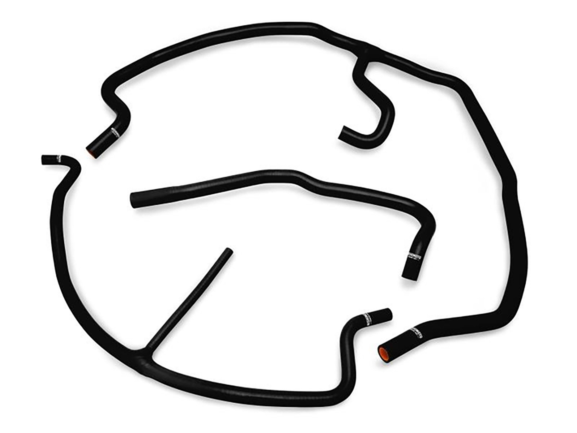 246066 2009-2013 Mishimoto C6 zwart Silicone Ancillary slang set