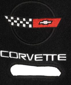 254234 1990-1993 dashboard Mat - zwart geborduurd C4 logo