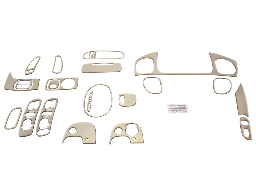 255052 01-04 Dash Kit - Hout / koolstofvezel look / geborsteld aluminium