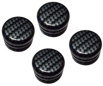 256113 05-07 Carbon Fiber Dash Knob zonder Navigational systeem - set Of 4