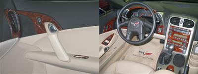 256116 05-07 Dash set - Wood / Carbon Fiber / geborsteld aluminium behalve stoel Memory