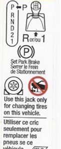 264340 84-96 Jack Waarschuwing sticker