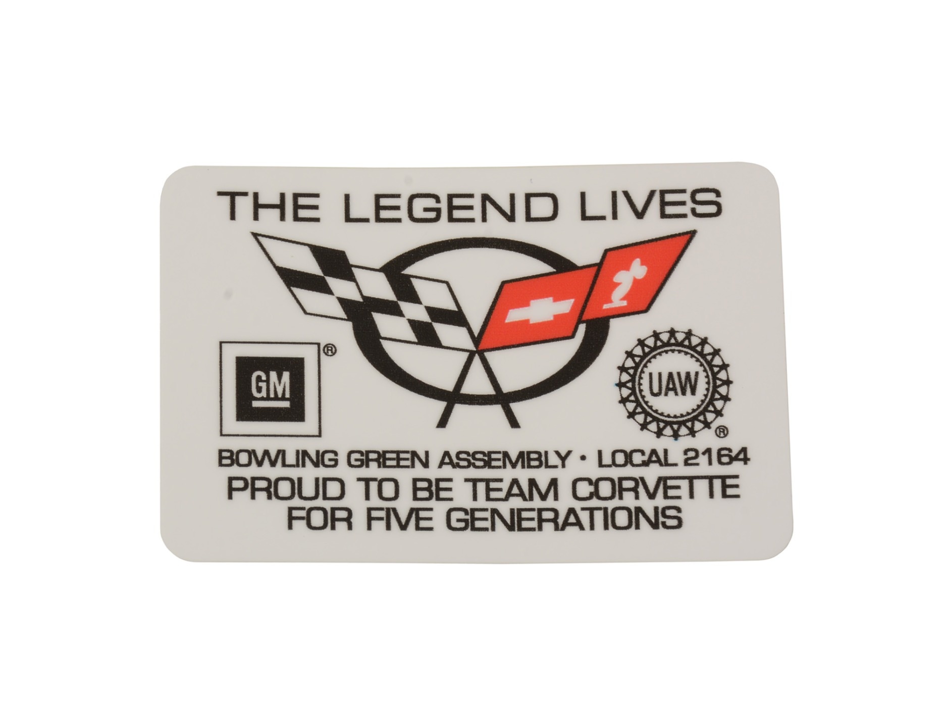 265000 97-04 UAW Bowling Green GM Deur Decal