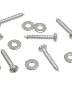 285074 97-13 Deur Jam Chrome Detail Schroeven 8 stuks