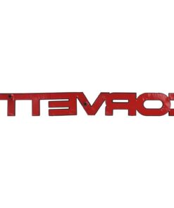294311 1984-1990 rood achter bumper Corvette embleem