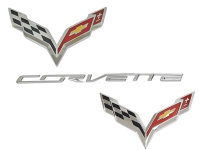 297003 14-19 Front / Rear / Bumper Factory Chrome Emblem