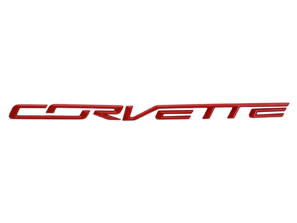297073-209 2019 Painted Corv Rr Bump Letters Set- Shadow Gray