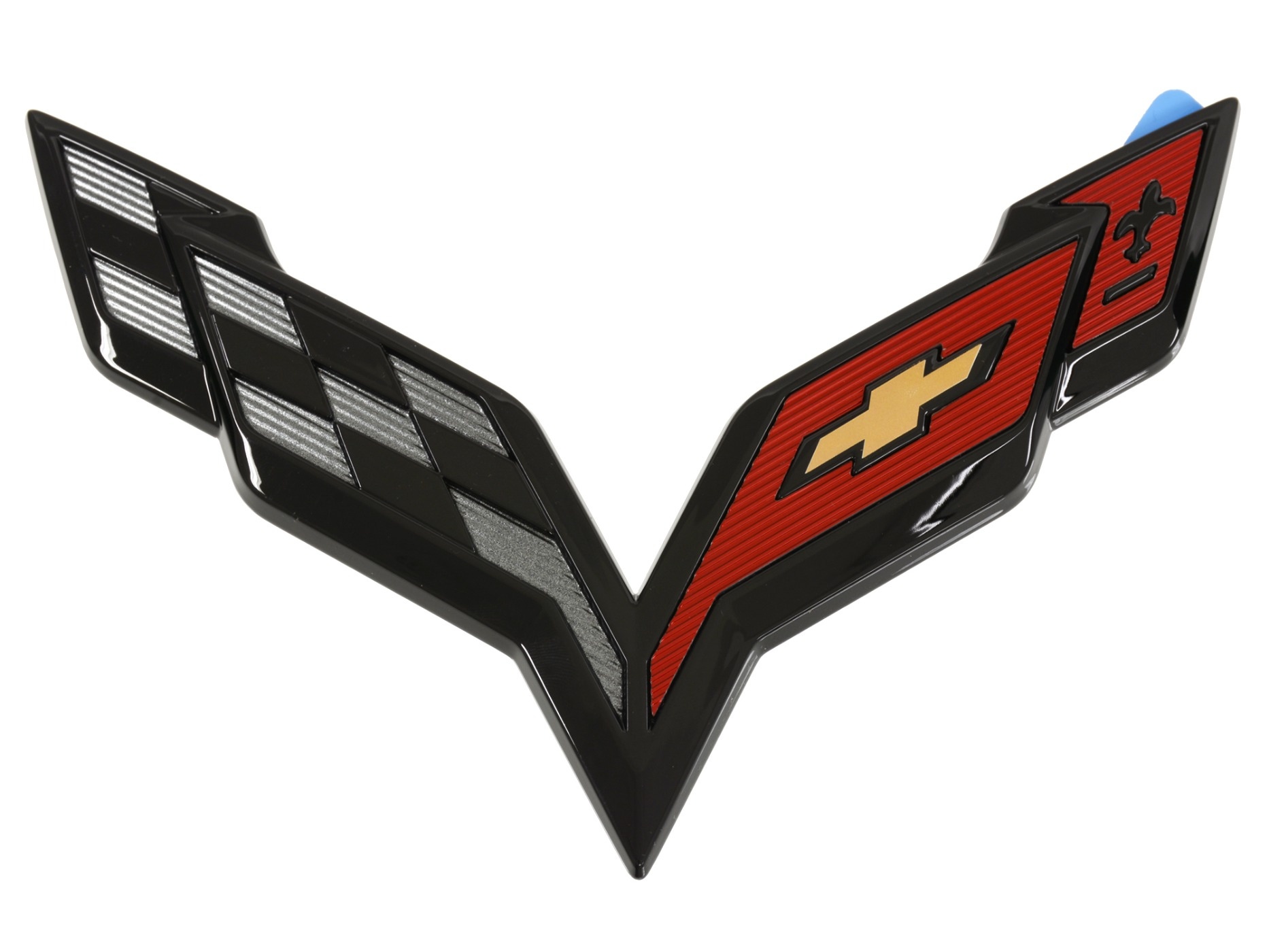 297100 14-19 Front/Nose Black Factory Emblem