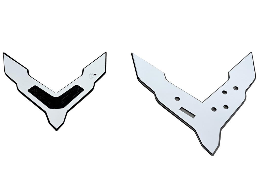 298063 2020-2027 coupé voor & achter emblemen - Carbon Flash Metallic (ND)