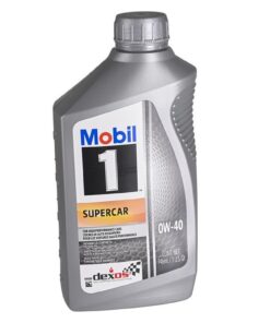 304934 Mobil 1 Supercar 0W-40 synthetische motorolie - Quart