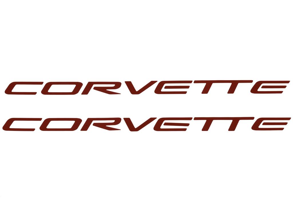 305031 97-04 brandstofrail cover corvette decals - heeft beide covers * specifieke kleur*