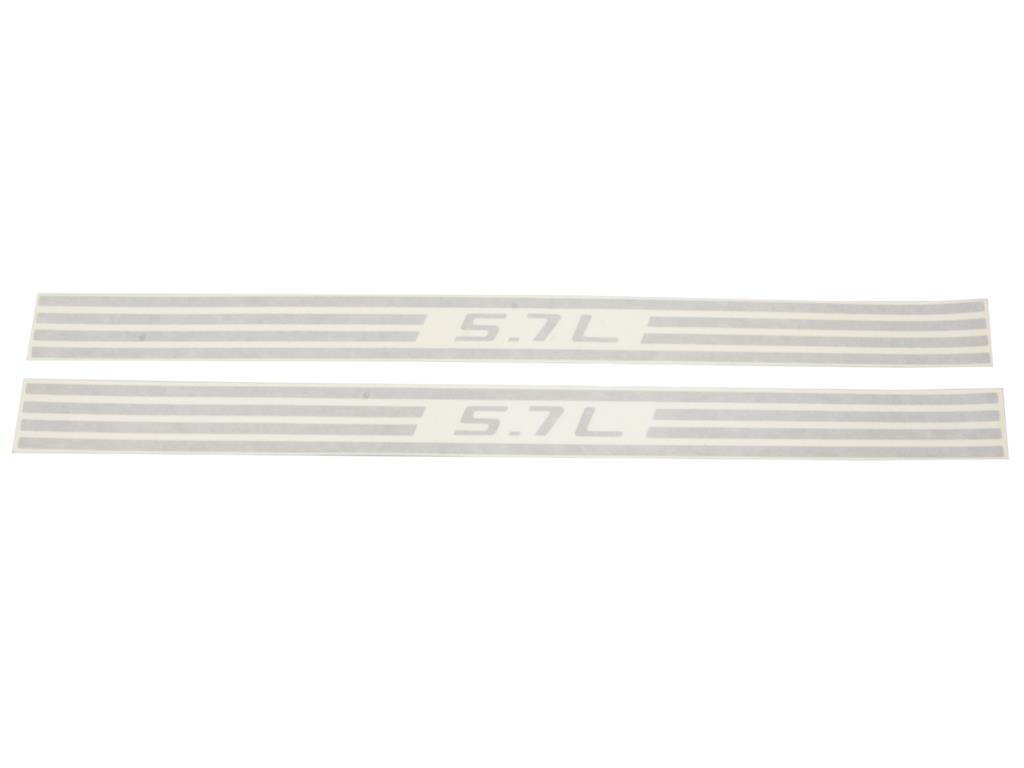 305064 97-04 brandstofrail cover decal - 5.7l en lijnen - heeft beide covers * specifieke kleur*