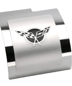 305498 97-04 Roestvrij stalen alternatorhoes - Black C5 Emblem