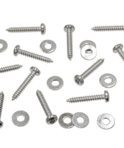 306012 84-13 Chrome motor Compartiment / Underhood / Interieur Detail Schroeven (Set van 14)