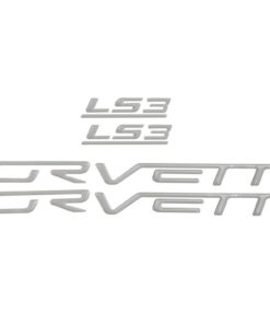 306045 05-13 brandstof rail afdekking 3D Decals - Corvette Letters / Emblem Decals met LS3