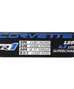 306088 09-13 ZR1 motor prestatie ID Spec plaat "uit productie"