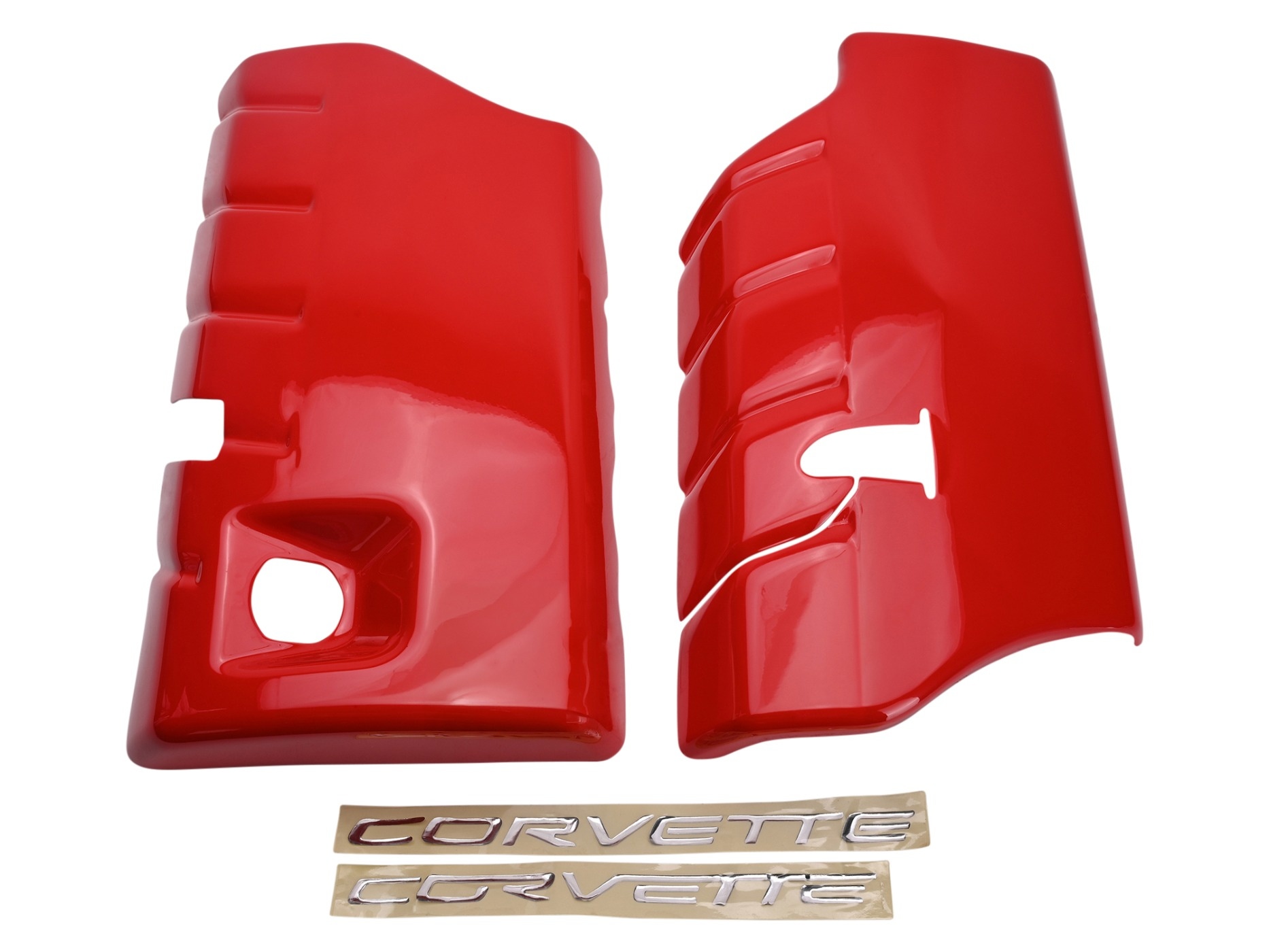 306124 2008-2013 LS3 Painted brandstof rail afdekking-zwart / Chrome of Gold Trim(ND)