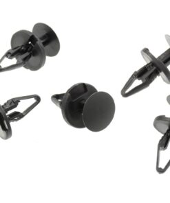 306196 05-13 Push-In Type bevestigingsmiddelen / Retainers - zwart For 6MM Hole - set of 5
