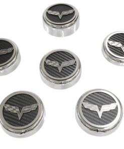 306258 05-13 motor dop afdekkingen - Slotted Carbon Fiber - set Of 6 - met 6 Speed Trans