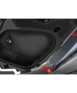 308001 2020-2027 coupé voor Trunk gepolijst roestvrij staal Nose dop