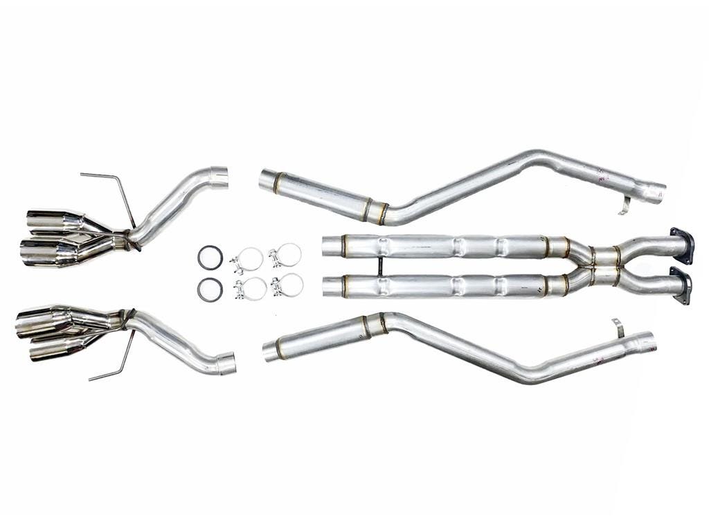 324075 84-85 CatBack Chambered Uitlaat met C6 dubbele uitlaattips (ND)