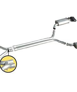 324118 96 Straight pijp/True Dual Uitlaatsysteem met LT1 Magnaflow demper