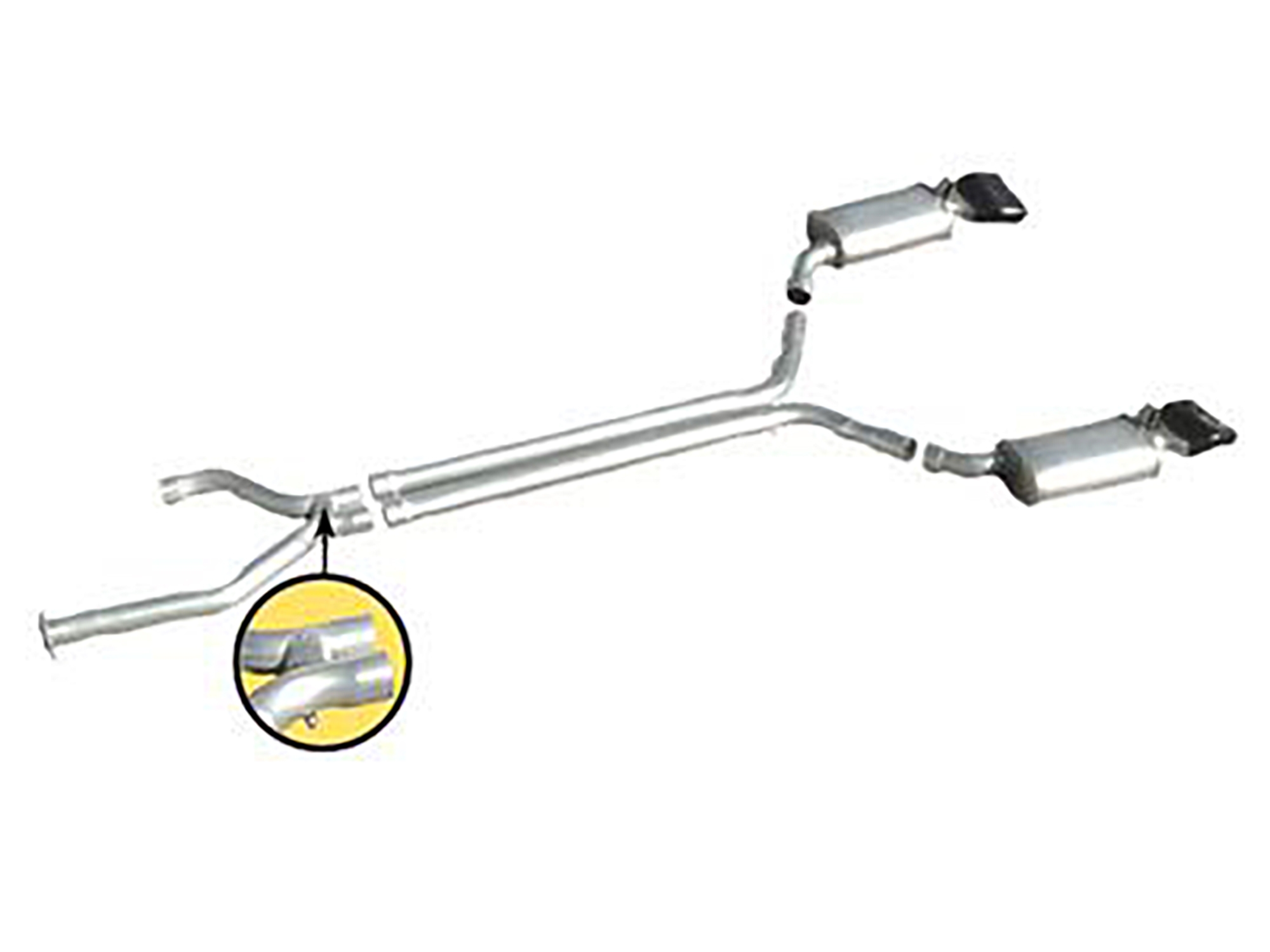 324118 96 Straight pijp/True Dual Uitlaatsysteem met LT1 Magnaflow demper