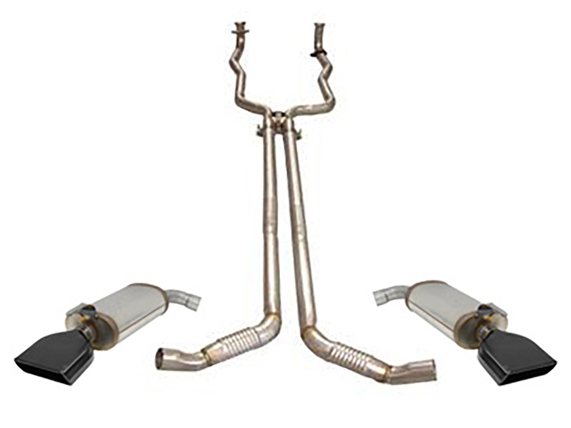 324146 1984-1990 Dubbel uitlaatsysteem met LT1/LT4 Tip MagnaFlow dempers